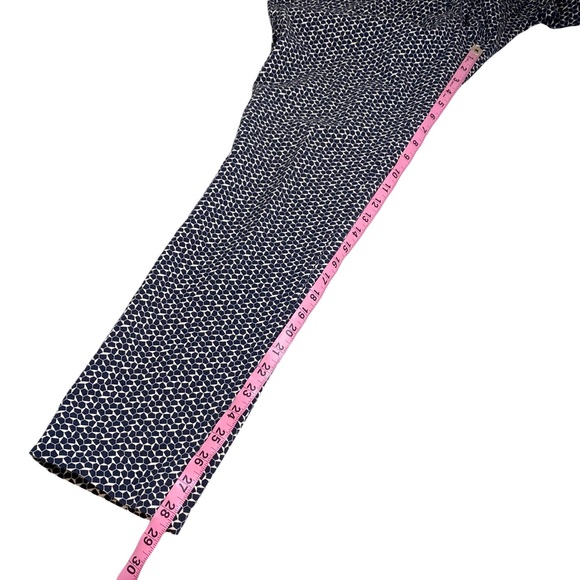 Tory Burch | Patterned Stretch Trouser Pants Size 12 - Picture 13 of 13
